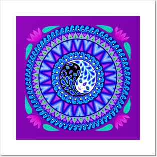 YinYang Harmony Mandala Posters and Art